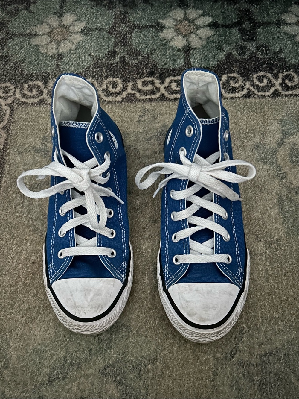 Blue Converse All Star High Top Sneakers